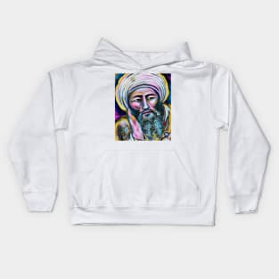 Averroes Portrait | Averroes Artwork 10 Kids Hoodie